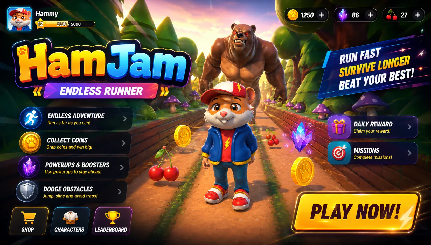 HamJam: Endless Runner Screenshot 2