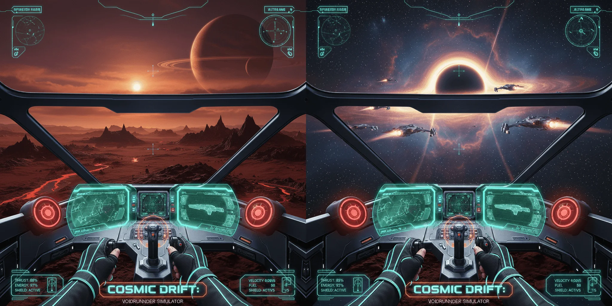 VR Spacecraft Simulator Game screenshot 1