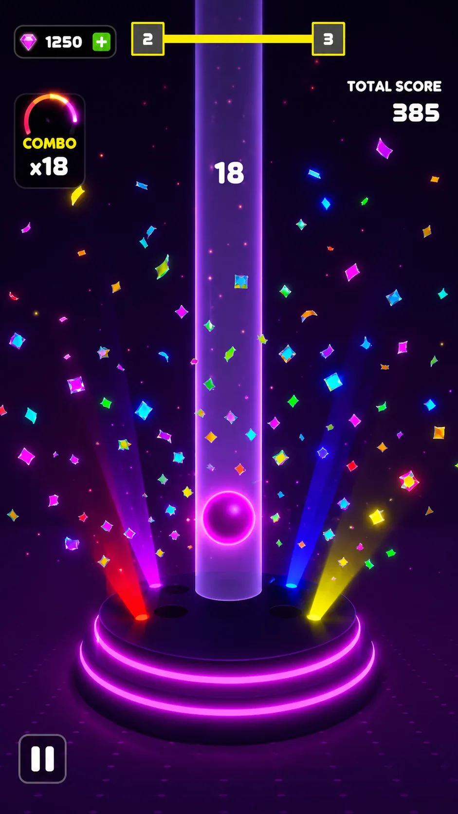 Neon Stack Ball Screenshot 5